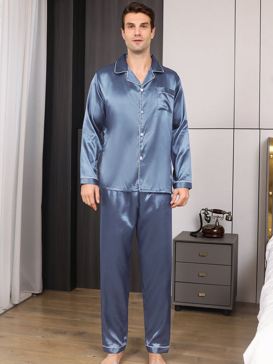 Buz İpek Erkek Pijama Takımı